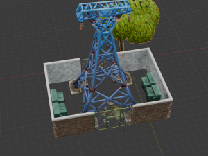 Substation Building - Fortnite 3D Model