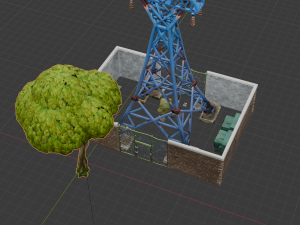 Substation Building - Fortnite 3D Model