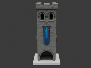 Castle Scout Tower - Fortnite Modelo 3D