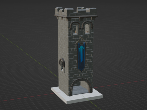 Castle Scout Tower - Fortnite Modelo 3D