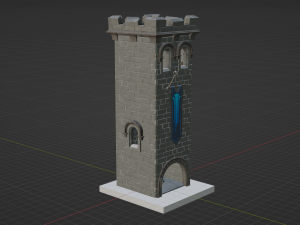 Castle Scout Tower - Fortnite Modelo 3D