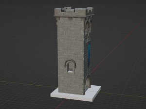Castle Scout Tower - Fortnite Modelo 3D