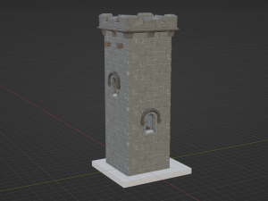 Castle Scout Tower - Fortnite Modelo 3D
