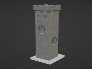 Castle Scout Tower - Fortnite Modelo 3D