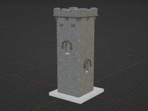 Castle Scout Tower - Fortnite 3D Model