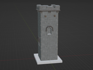 Castle Scout Tower - Fortnite Modelo 3D