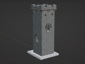 Castle Scout Tower - Fortnite Modelo 3D