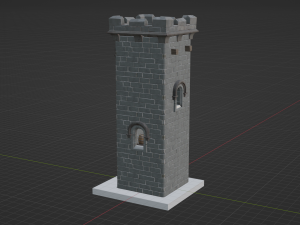 Castle Scout Tower - Fortnite Modelo 3D