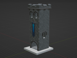 Castle Scout Tower - Fortnite Modelo 3D
