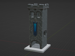 Castle Scout Tower - Fortnite Modelo 3D