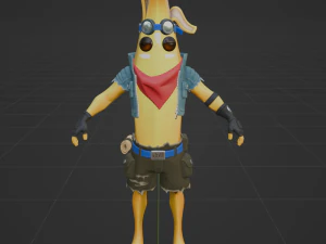 Adventure Peely - Fortnite 3D Model