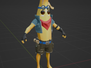 Adventure Peely - Fortnite 3D Model
