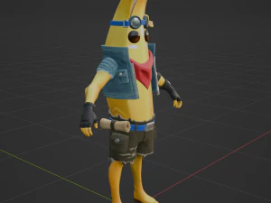 Adventure Peely - Fortnite 3D Model