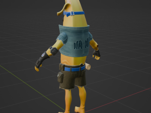 Adventure Peely - Fortnite 3D Model