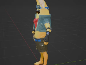 Adventure Peely - Fortnite 3D Model