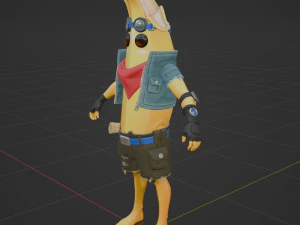 Adventure Peely - Fortnite 3D Model
