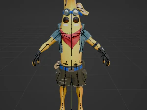 Adventure Peely - Fortnite 3D Model