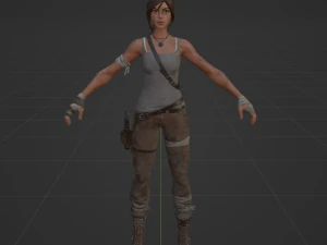 Lara Croft - Fortnite 3D Model