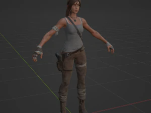 Lara Croft - Fortnite 3D Model