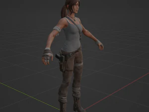 Lara Croft - Fortnite 3D Model