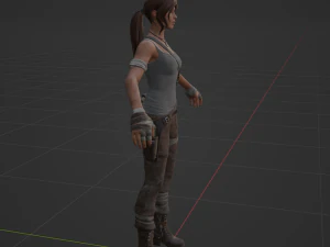 Lara Croft - Fortnite 3D Model