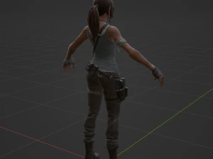 Lara Croft - Fortnite 3D Model