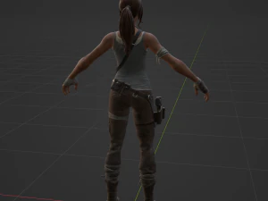 Lara Croft - Fortnite 3D Model