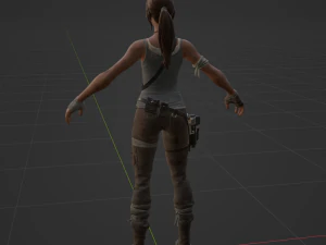 Lara Croft - Fortnite 3D Model