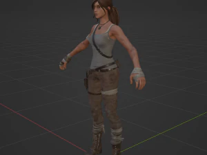 Lara Croft - Fortnite 3D Model