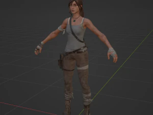 Lara Croft - Fortnite 3D Model