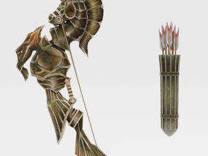 Icesteel Bow - Monster Hunter World 3D Model
