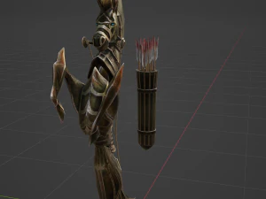 Icesteel Bow - Monster Hunter World 3D Model