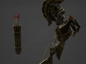 Icesteel Bow - Monster Hunter World 3D Model
