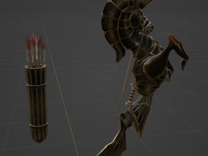 Icesteel Bow - Monster Hunter World 3D Model