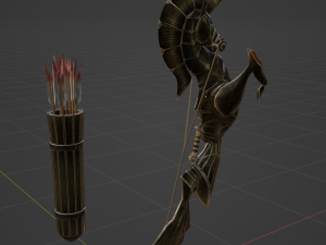 Icesteel Bow - Monster Hunter World Model 3D