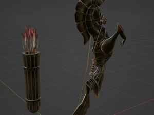 Icesteel Bow - Monster Hunter World 3D Model