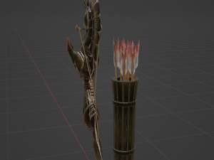 Icesteel Bow - Monster Hunter World Model 3D