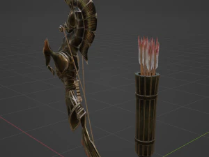 Icesteel Bow - Monster Hunter World 3D Model