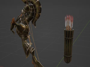 Icesteel Bow - Monster Hunter World 3D Model