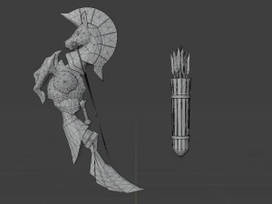 Icesteel Bow - Monster Hunter World 3D Model
