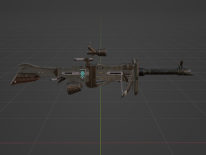 Iron Assault Heavy Bowgun - Monster Hunter World 3D 模型