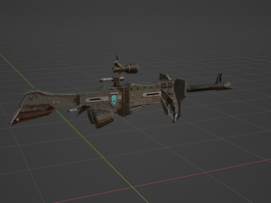 Iron Assault Heavy Bowgun - Monster Hunter World 3D 模型