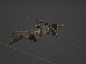 Iron Assault Heavy Bowgun - Monster Hunter World 3D 模型