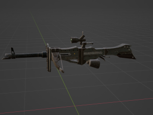 Iron Assault Heavy Bowgun - Monster Hunter World 3D 模型
