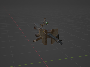 Iron Assault Heavy Bowgun - Monster Hunter World 3D 模型
