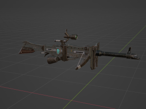 Iron Assault Heavy Bowgun - Monster Hunter World 3D 模型