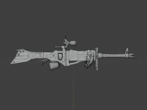 Iron Assault Heavy Bowgun - Monster Hunter World 3D 模型