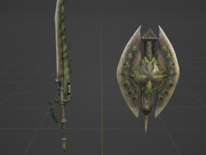 Dear Lutemia Charge Blade - Monster Hunter World 3Dモデル