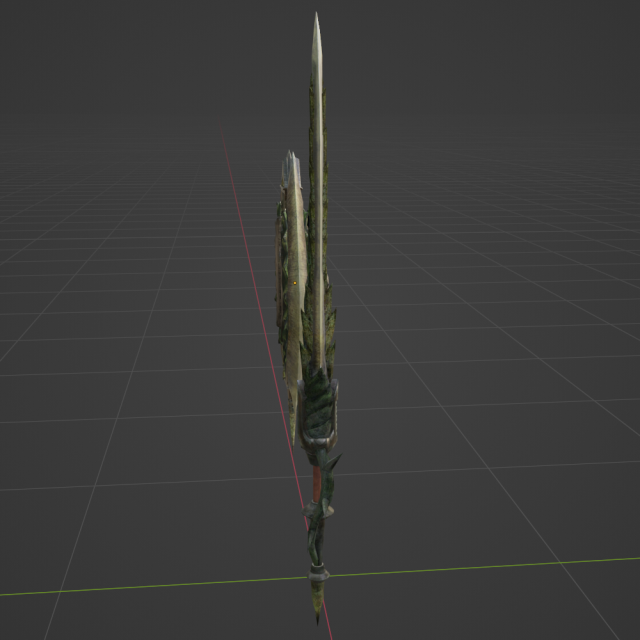 Dear Lutemia Charge Blade Monster Hunter World 3D Model in Kavga 3DExport
