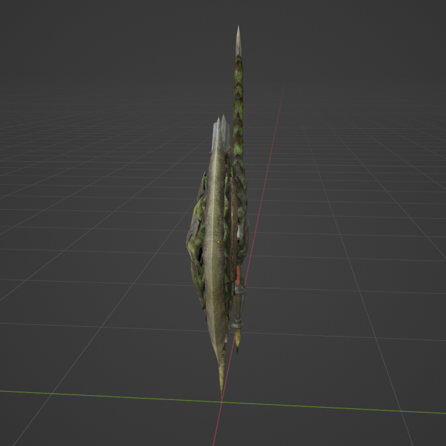 Dear Lutemia Charge Blade Monster Hunter World 3D Model in Kavga 3DExport